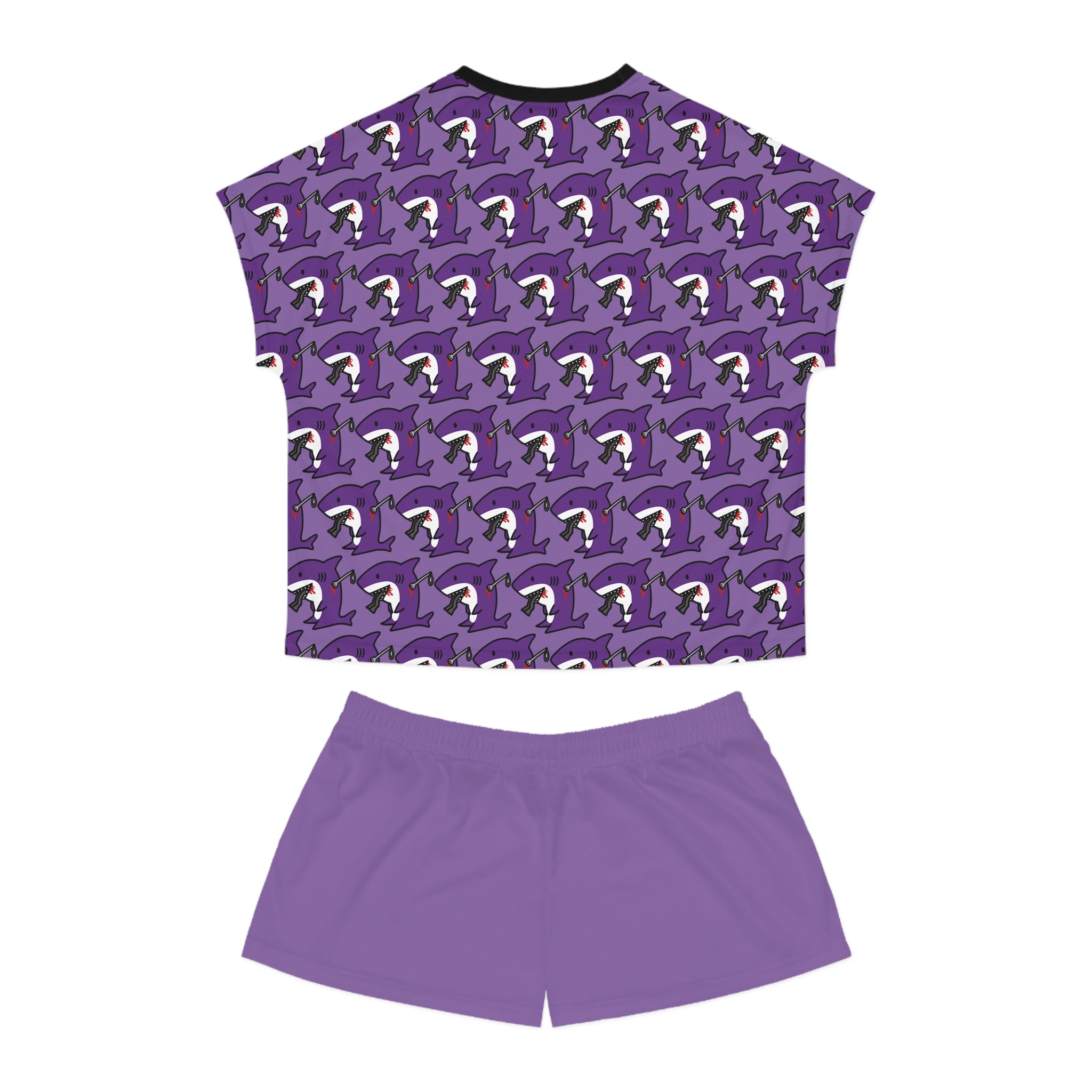 Slit Gill Purple Pajama Set